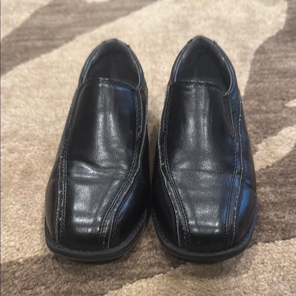 Cherokee Black Dress Shoes Classic Slip-On Design